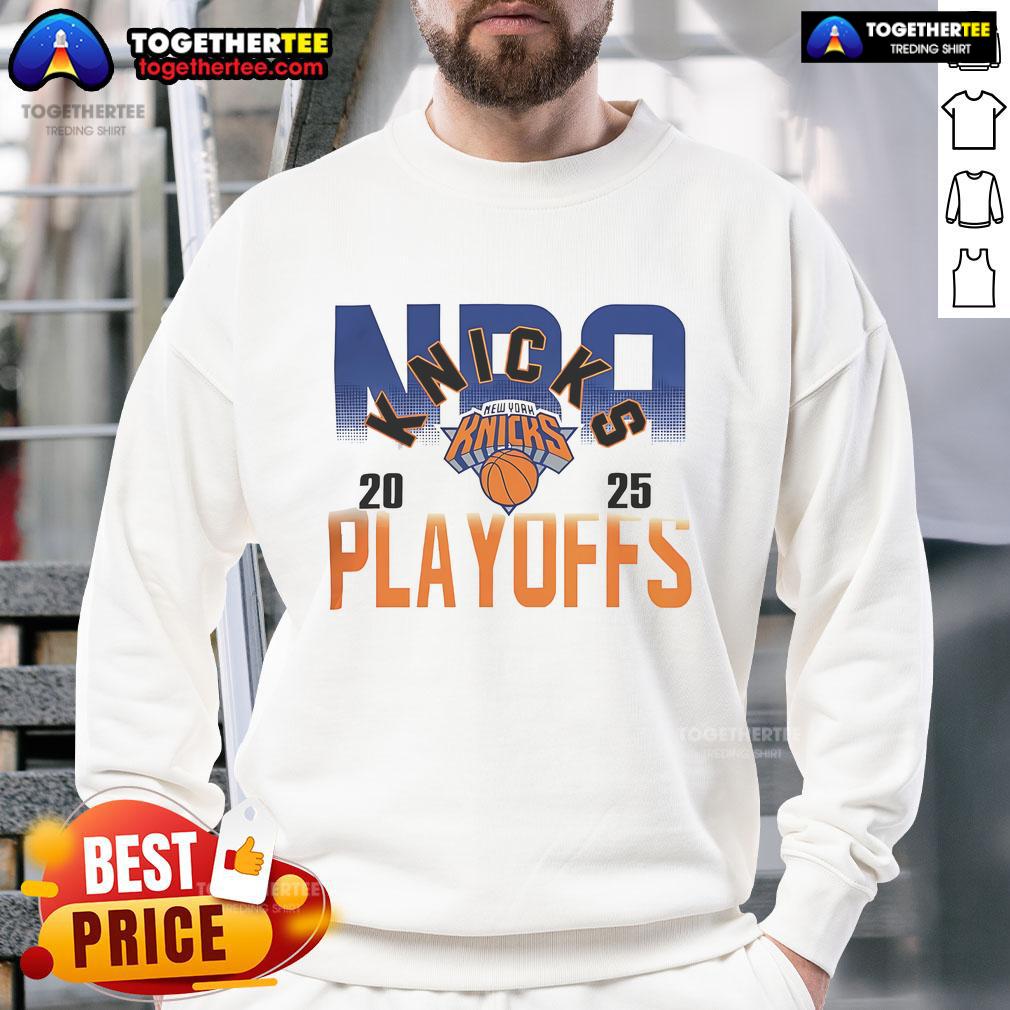 Official NBA New York Knicks 2025 Playoffs T-Shirt - Image 5