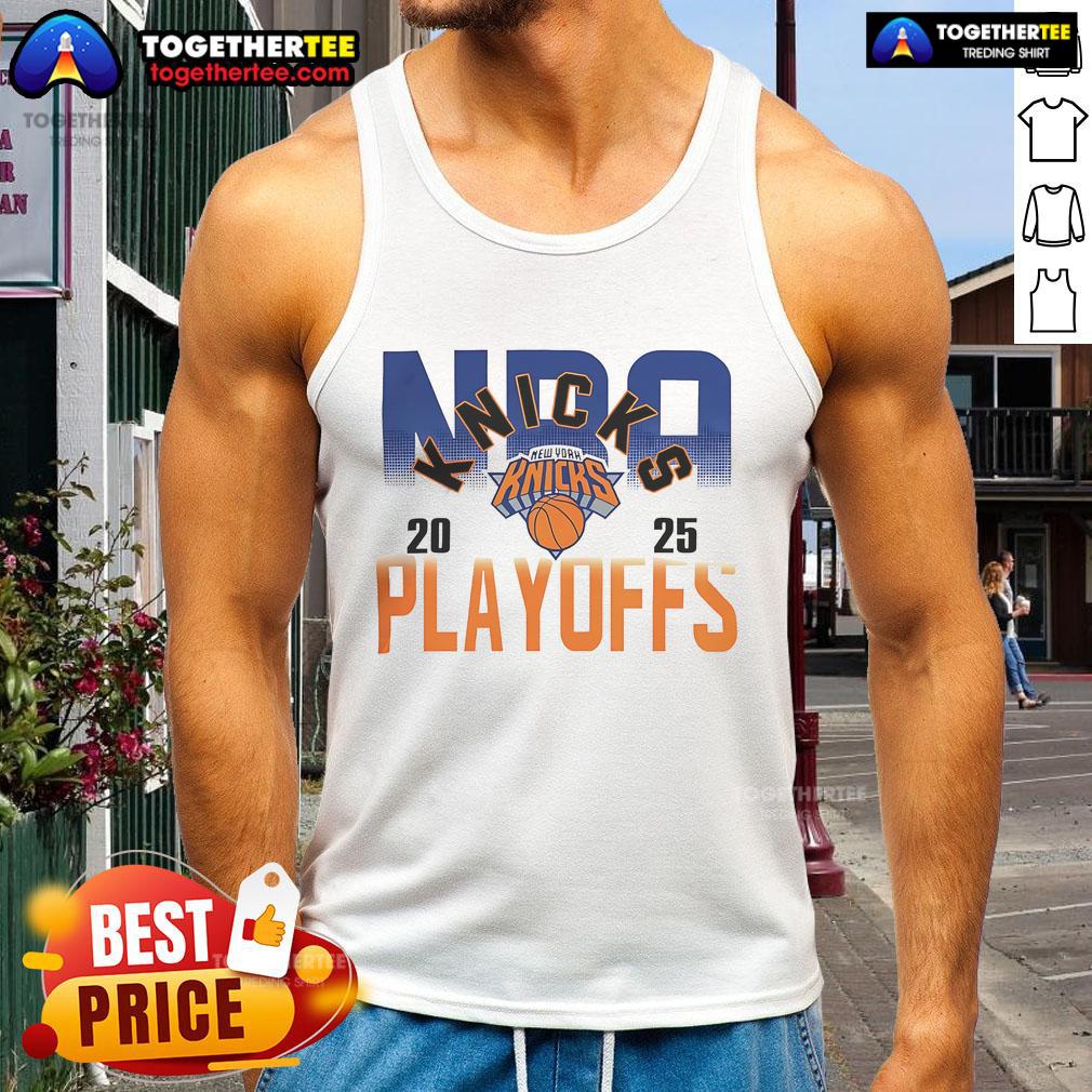 Official NBA New York Knicks 2025 Playoffs T-Shirt - Image 4