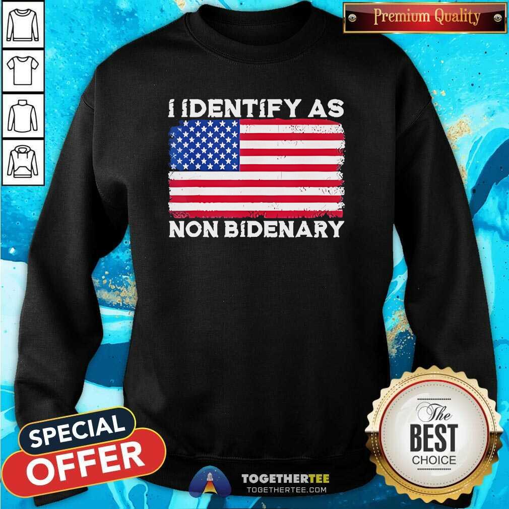 Premium I Identify As Non Bidenary T-Shirt - Image 4