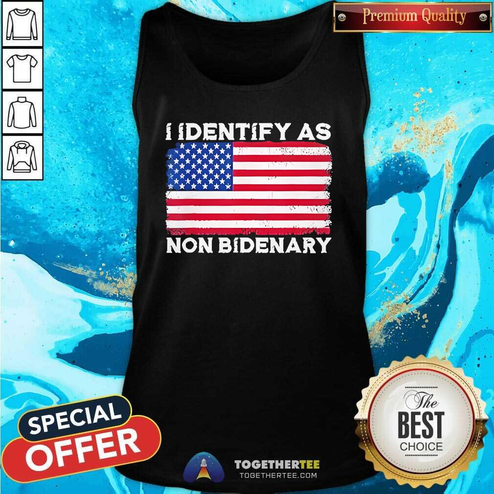 Premium I Identify As Non Bidenary T-Shirt - Image 3