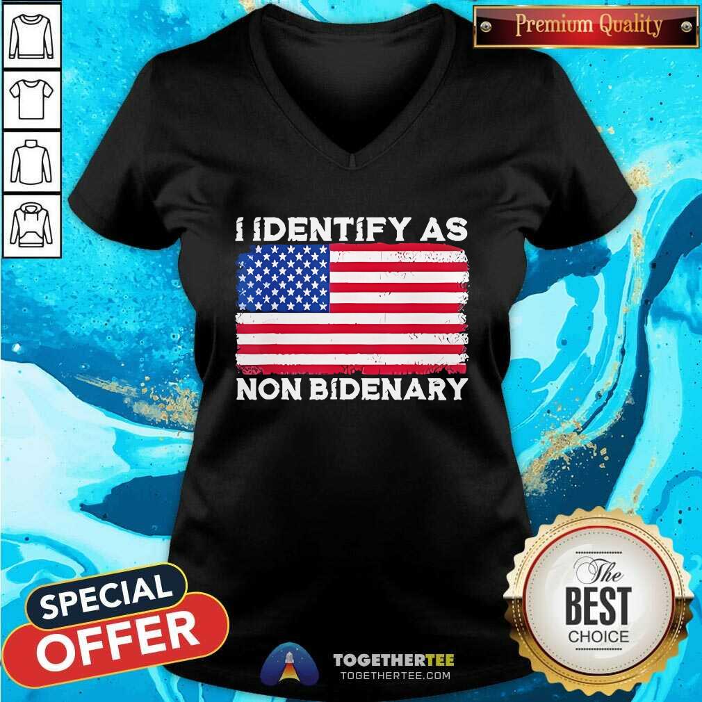 Premium I Identify As Non Bidenary T-Shirt - Image 2