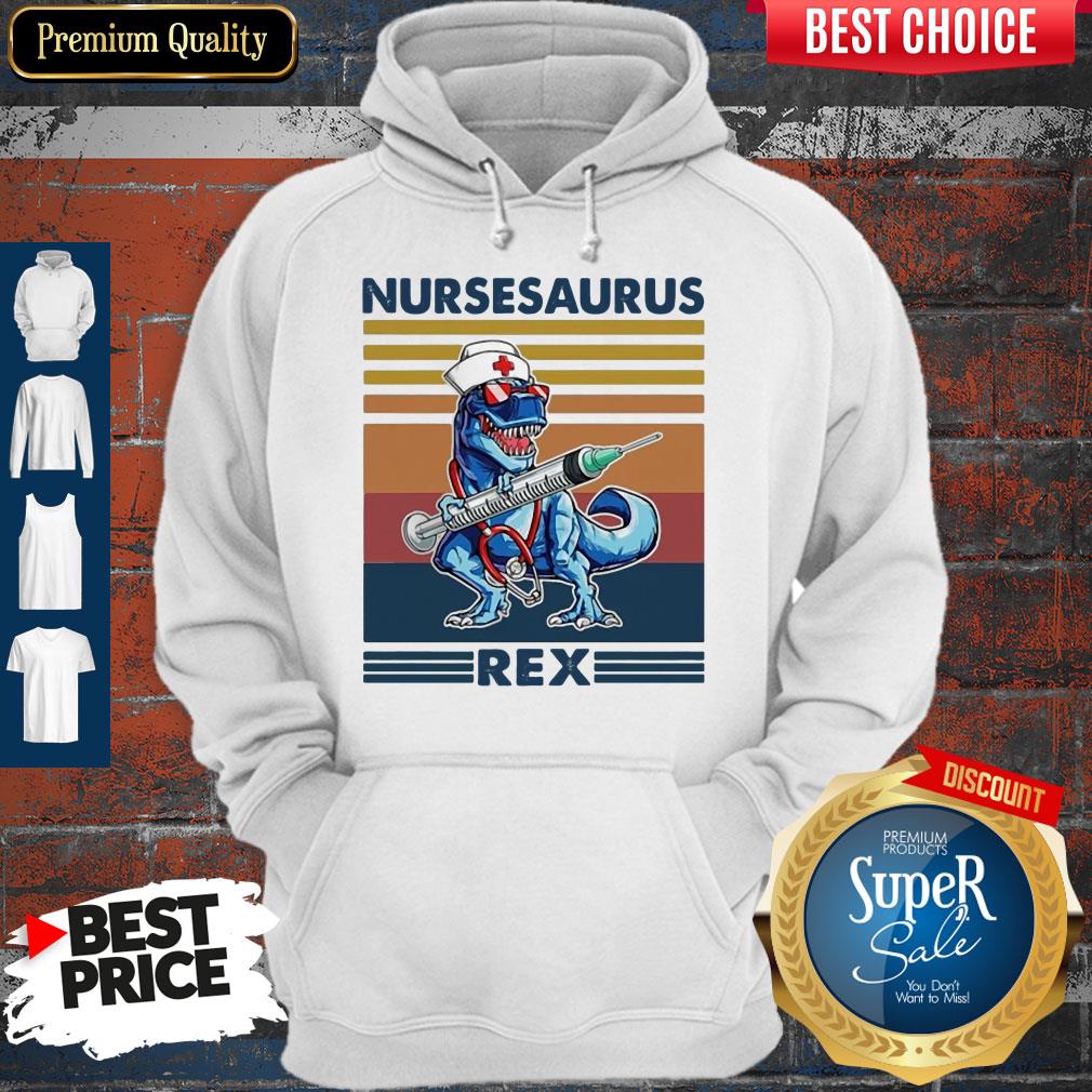 Awesome Dinosaur Nurse Nursesaurus Rex Shirt - Image 2