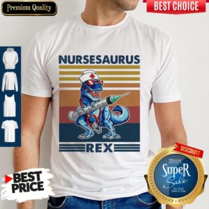 Awesome Dinosaur Nurse Nursesaurus Rex Shirt