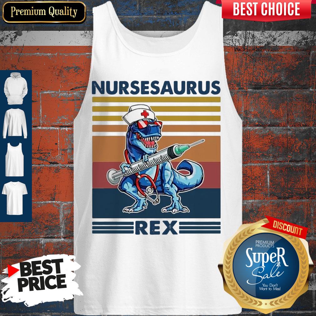 Awesome Dinosaur Nurse Nursesaurus Rex Shirt - Image 4