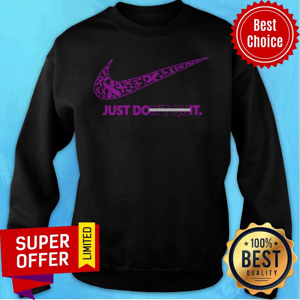 Top Breast Cancer Awareness Nike Just Don’t Quit Shirt - Image 2