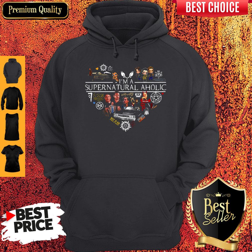 Awesome Heart I’m A Supernatural Aholic Shirt - Image 5