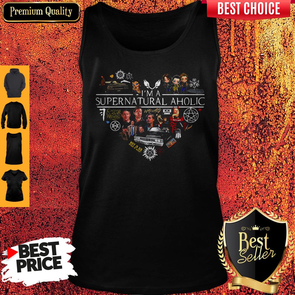 Awesome Heart I’m A Supernatural Aholic Shirt - Image 3