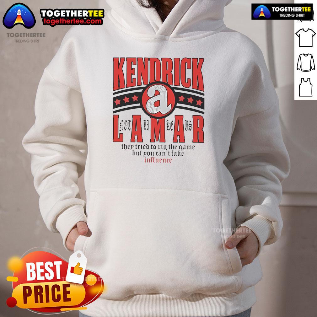 Official Kendrick Lamar They Tried To Rig The Game But You Can't Fake Influence Stars T-Shirt - Image 2