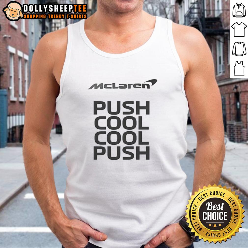 Awesome Martin Brundle Push Cool Cool Push T-Shirt - Image 3