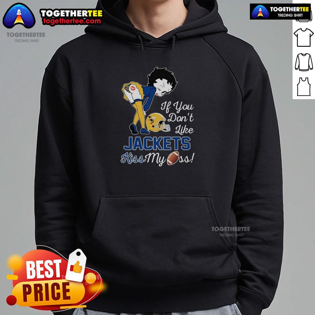 Top Betty Boop If You Don't Like Georgia Tech Yellow Jackets Kiss My Ass T-Shirt - Image 2