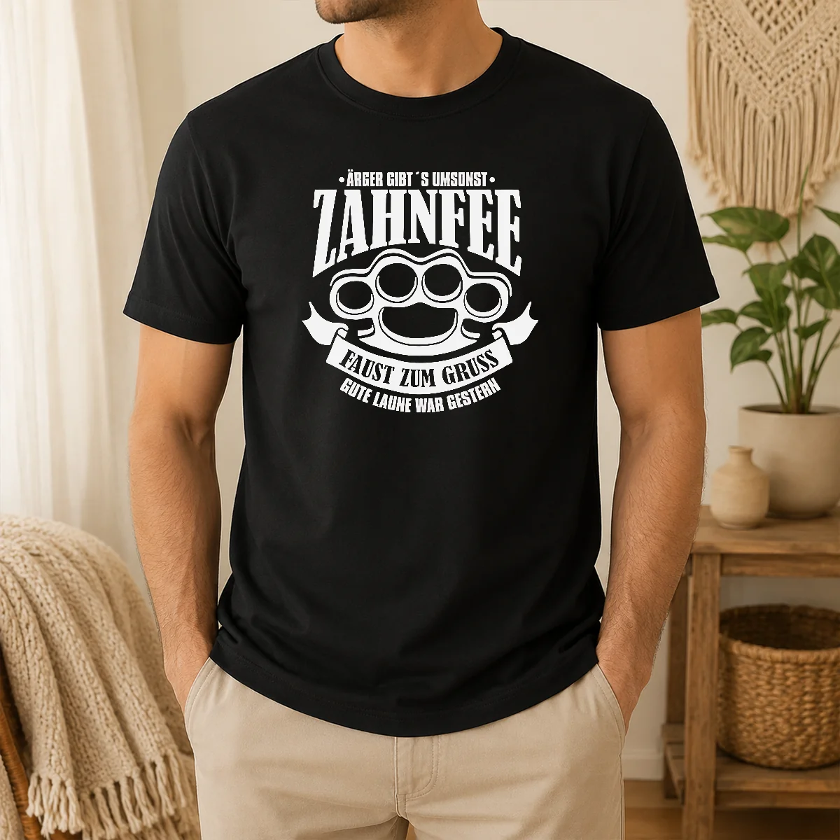 Pretty ÄRger Gibt S Umsonst Zahnfee Faust Zum Gruss Gute Laune War Gestern Shirt