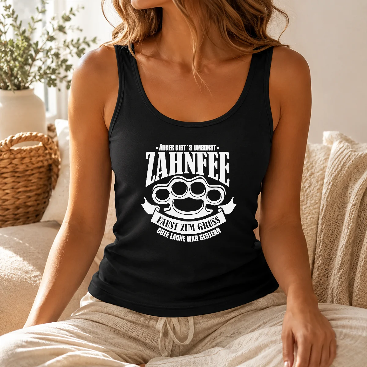 Pretty ÄRger Gibt S Umsonst Zahnfee Faust Zum Gruss Gute Laune War Gestern Shirt - Image 3