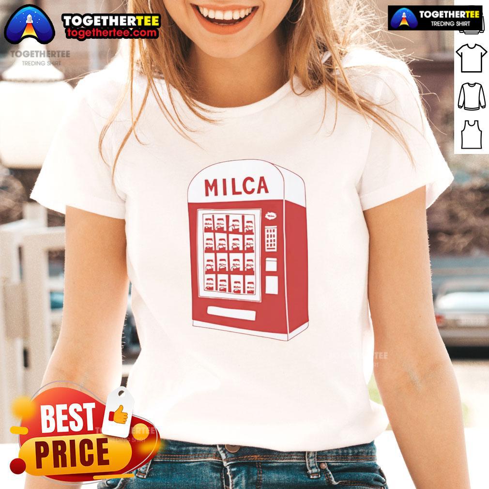 Nice Milca Vintage Vending Machine T-Shirt - Image 3