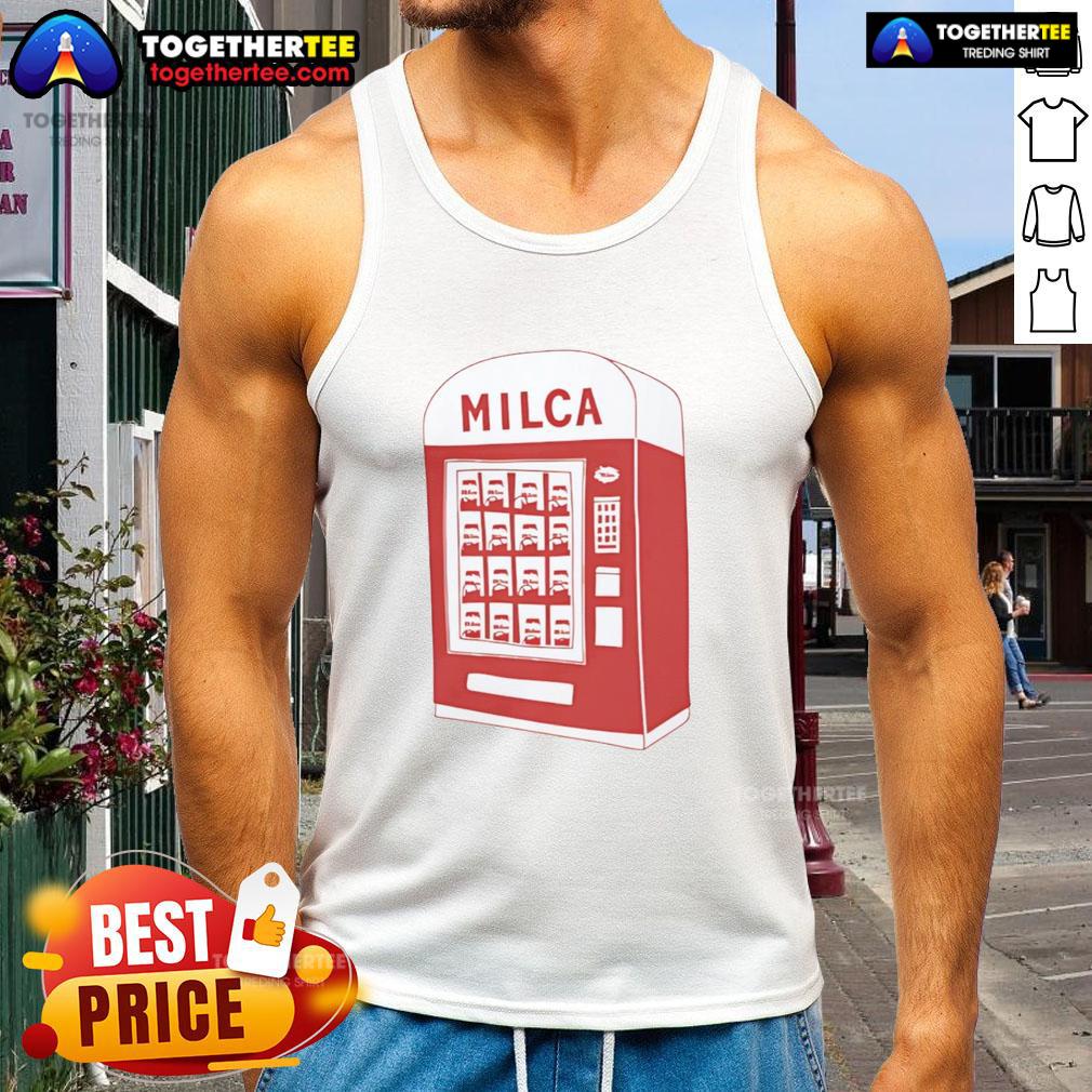 Nice Milca Vintage Vending Machine T-Shirt - Image 4