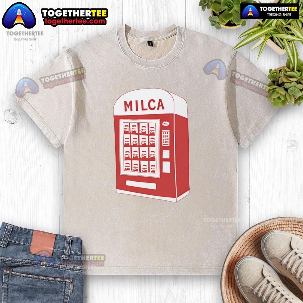 Nice Milca Vintage Vending Machine T-Shirt - Image 6