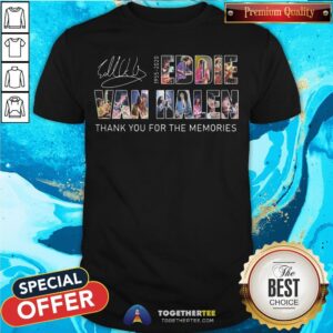Eddie Van Halen 1955-2020 Thank You For The Memories Signature Shirt