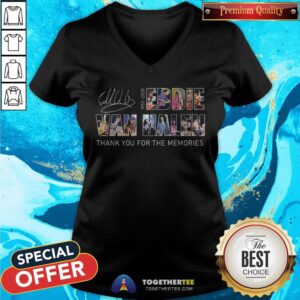 Alternative view of Eddie Van Halen 1955-2020 Thank You For The Memories Signature Shirt