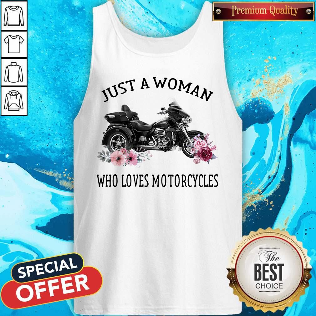 Just A Woman Who Loves Motorcycles Shirt - Image 4