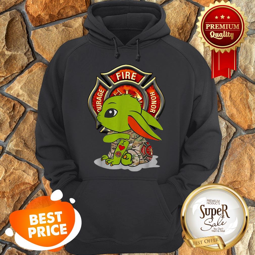 Nice Baby Yoda I love Fire Department Shirt - Image 4