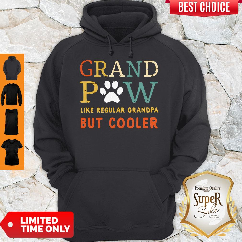 Top Grand Paw Like a Regular Grandpa But Cooler Dog Love Vintage Shirt - Image 5