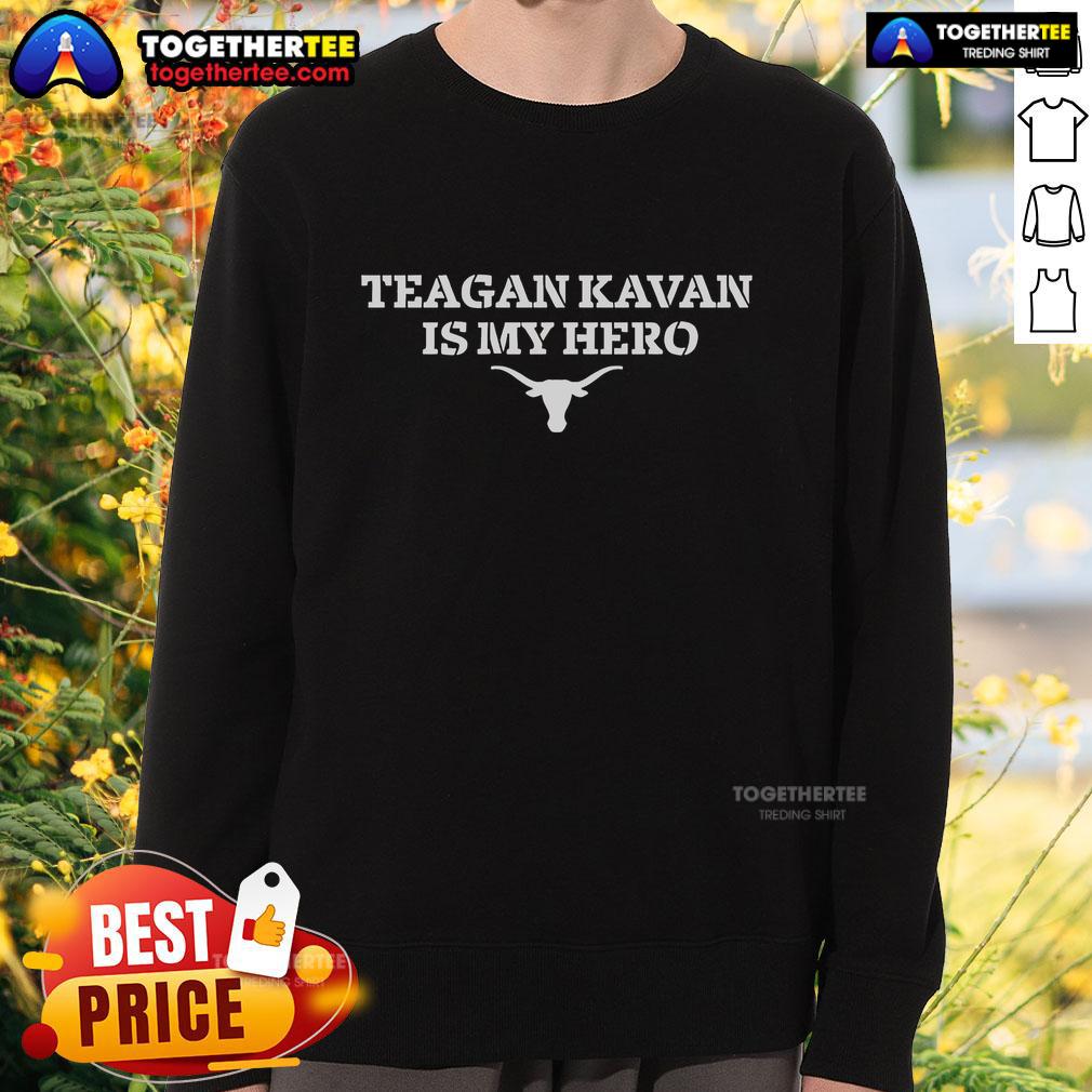 Premium Texas Softball Teagan Kavan Is My Hero Logo T-Shirt - Image 5