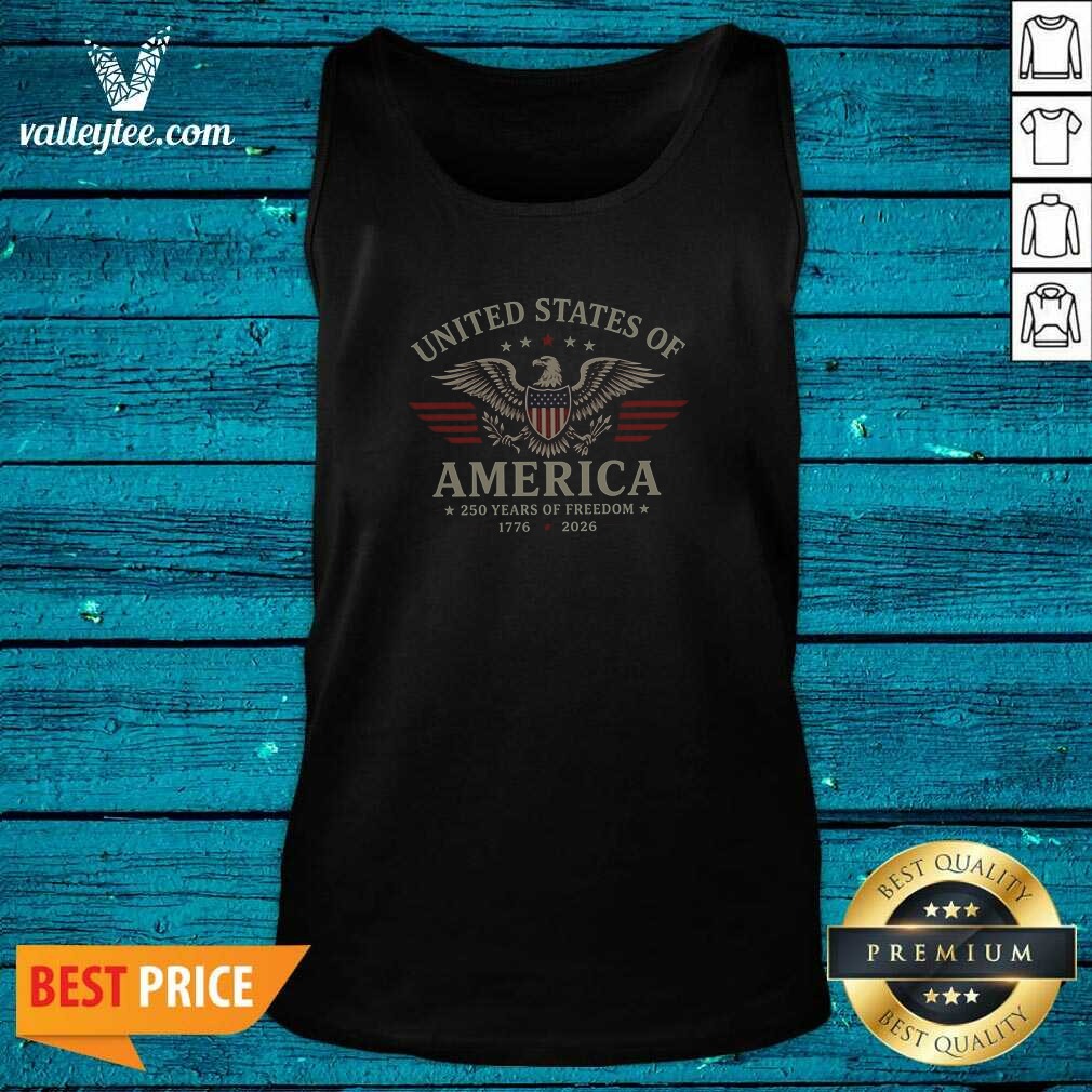 Premium United States Of America 250 Years Of Freedom 1776 2026 Bald Eagle Patriotic Unisex T Shir Shirt - Image 4