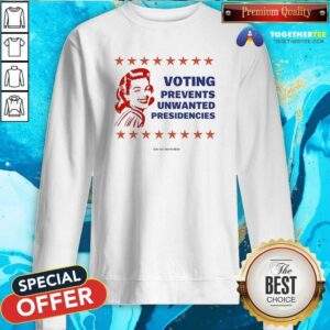 Alternative view of Official Team Kamala Voting Prevents Unwanted Vote For Harris Walz T-Shirt