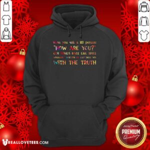 Alternative view of How Are You With The Truth Shirt