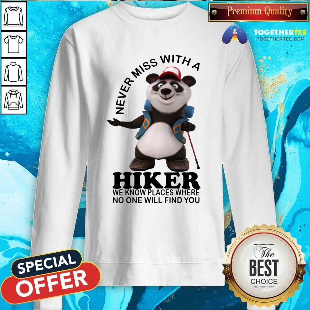 Panda Never Miss With A Hiker Shirt - Image 4