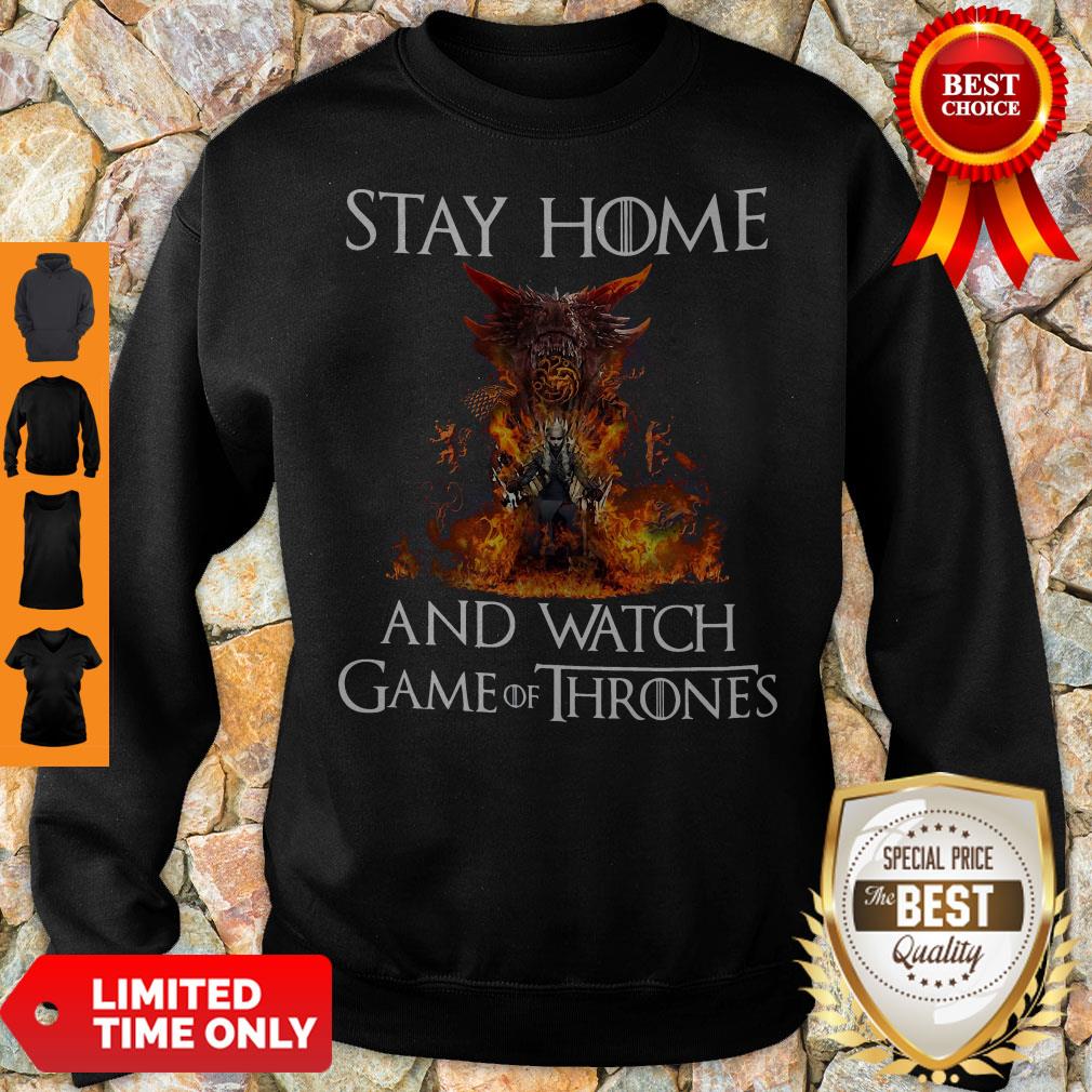Official Stay Home And Watch Game Of Thrones Shirt - Image 5