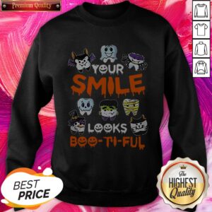 Alternative view of Your Smile Looks Boo-Ti-Ful Halloween Shirt