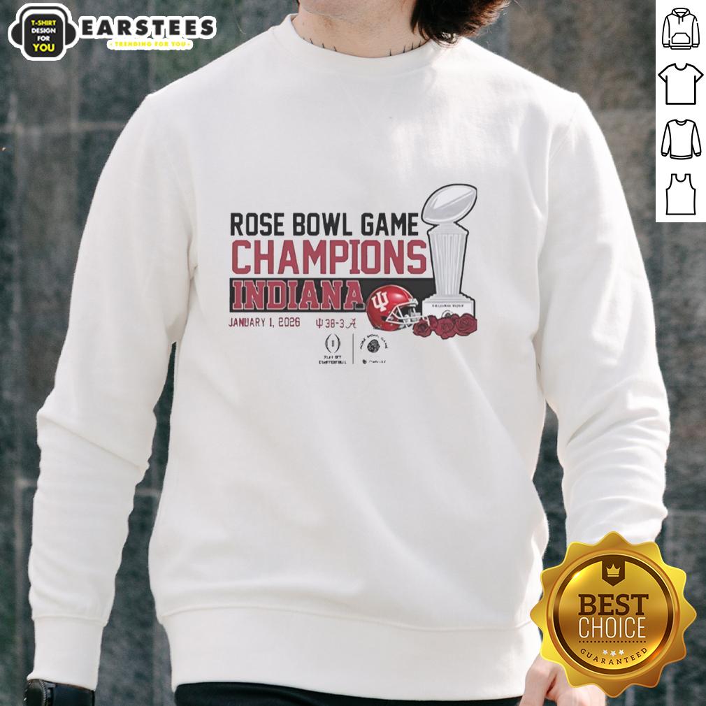 Nice Indiana Hoosiers Football 2026 Cfp Rose Bowl Champions T-Shirt - Image 5