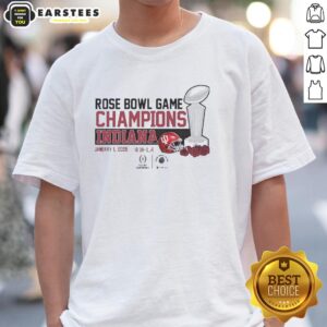 Nice Indiana Hoosiers Football 2026 Cfp Rose Bowl Champions T-Shirt