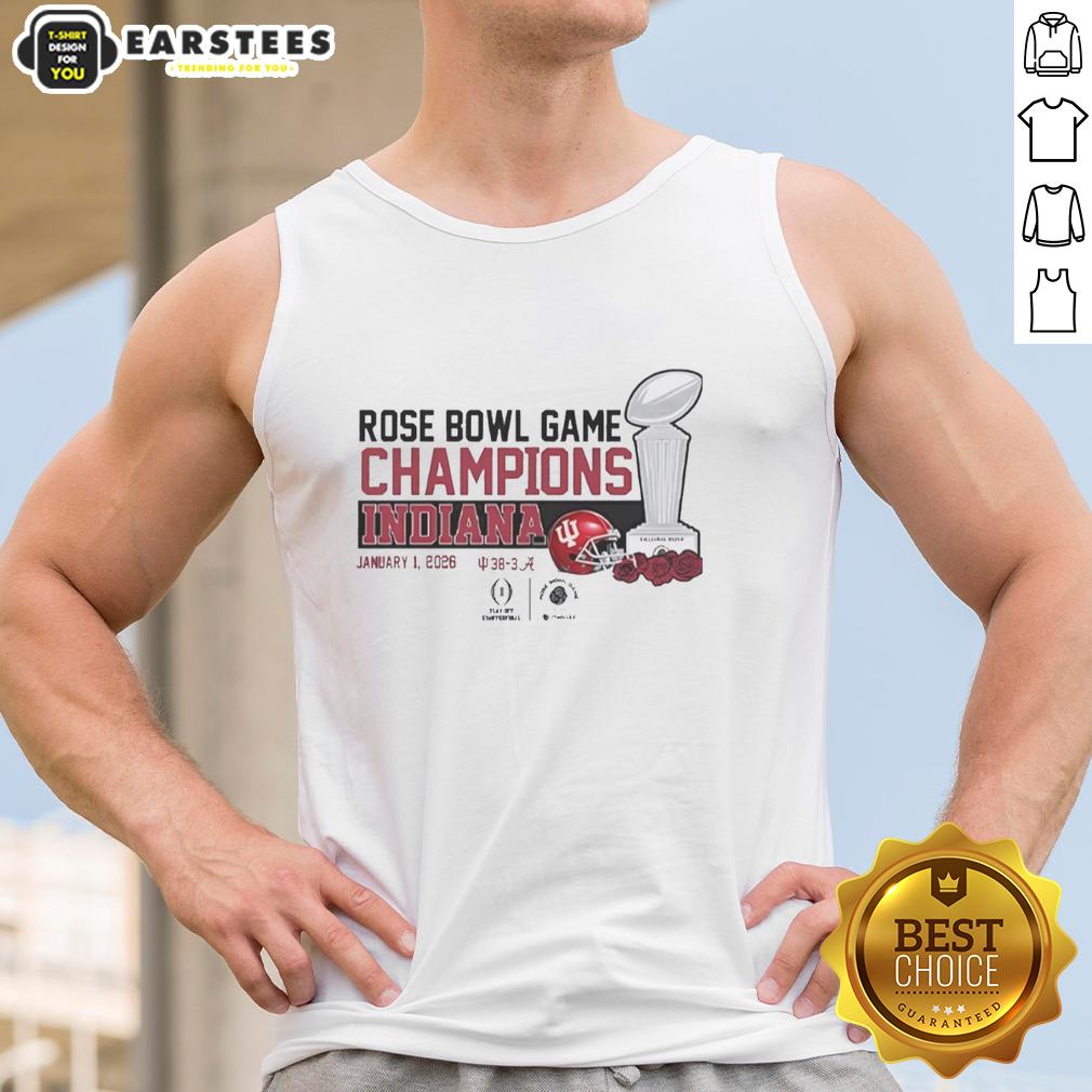 Nice Indiana Hoosiers Football 2026 Cfp Rose Bowl Champions T-Shirt - Image 4