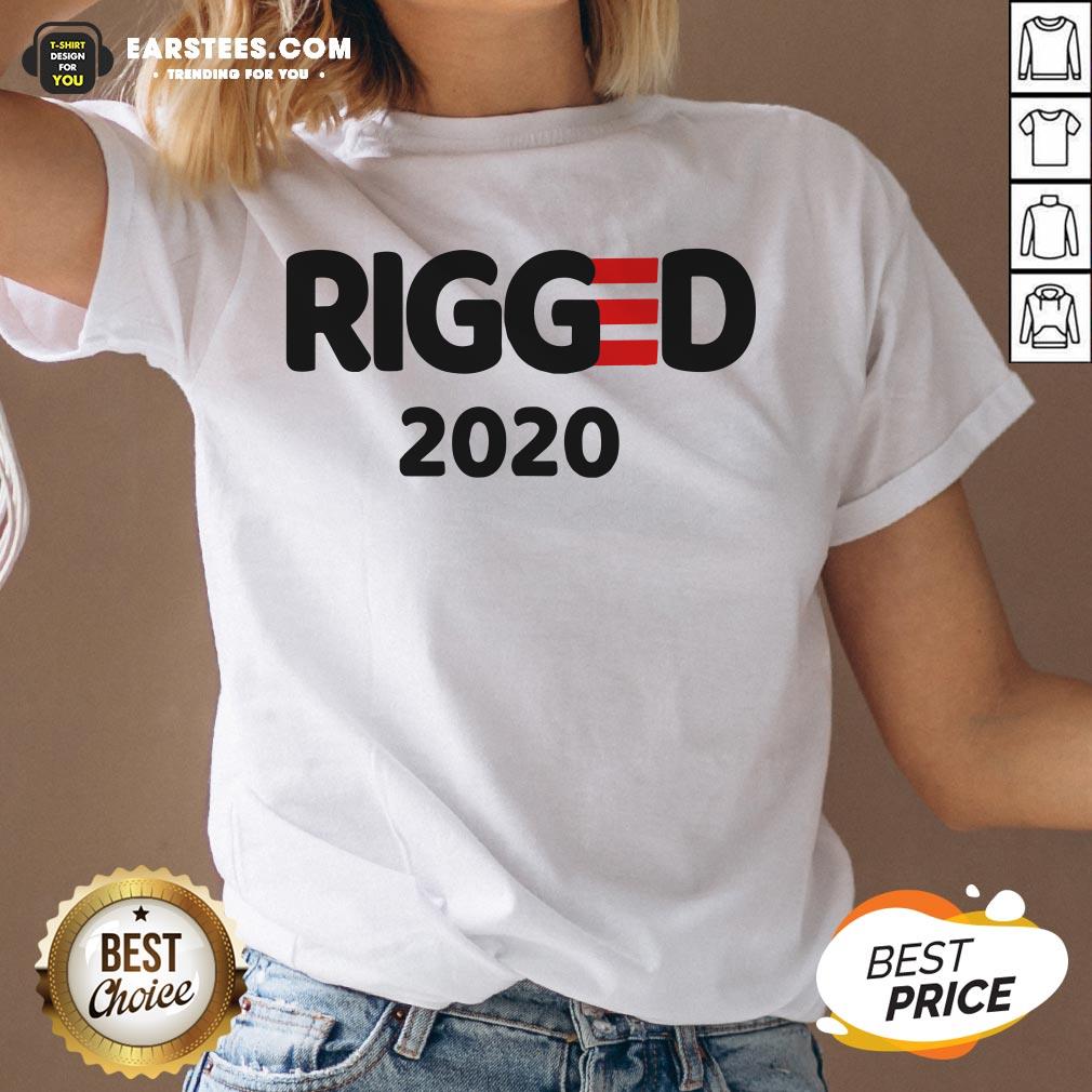 Perfect Rigged 2020 Fake Election Fraud Trump Cheated Shirt - Image 3