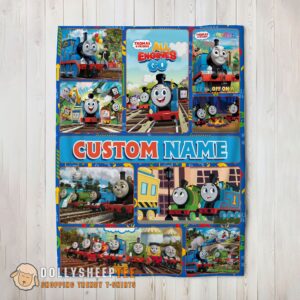 Awesome Good Thomas & Friends Collage Blanket Fleece Customized Blanket