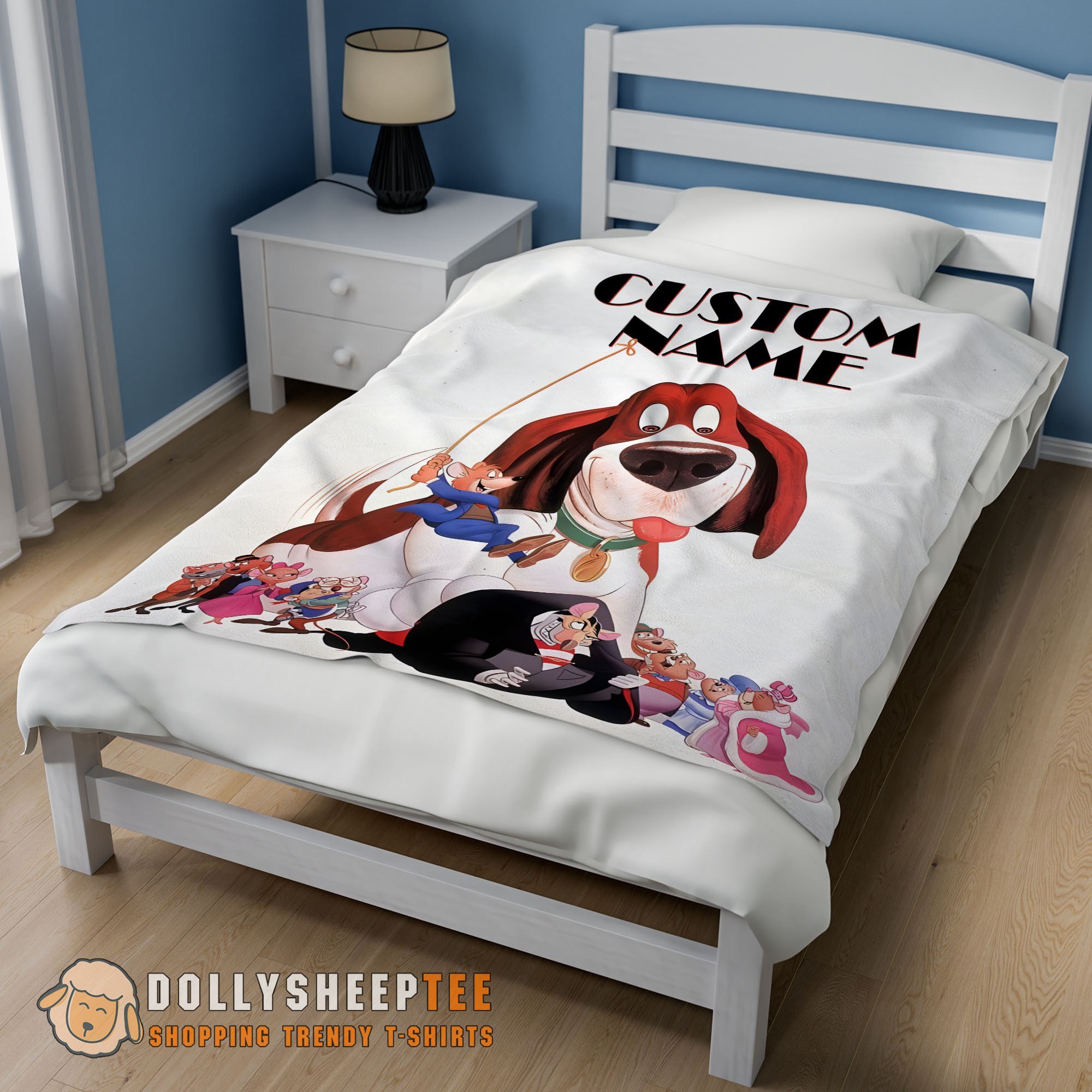 Official Top Personalized The Great Mouse Detective With Friends Blanket Fleece Customized Blanket - Image 2