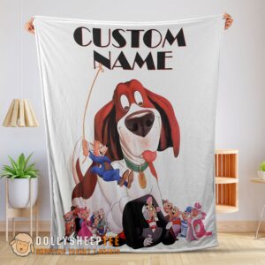 Official Top Personalized The Great Mouse Detective With Friends Blanket Fleece Customized Blanket
