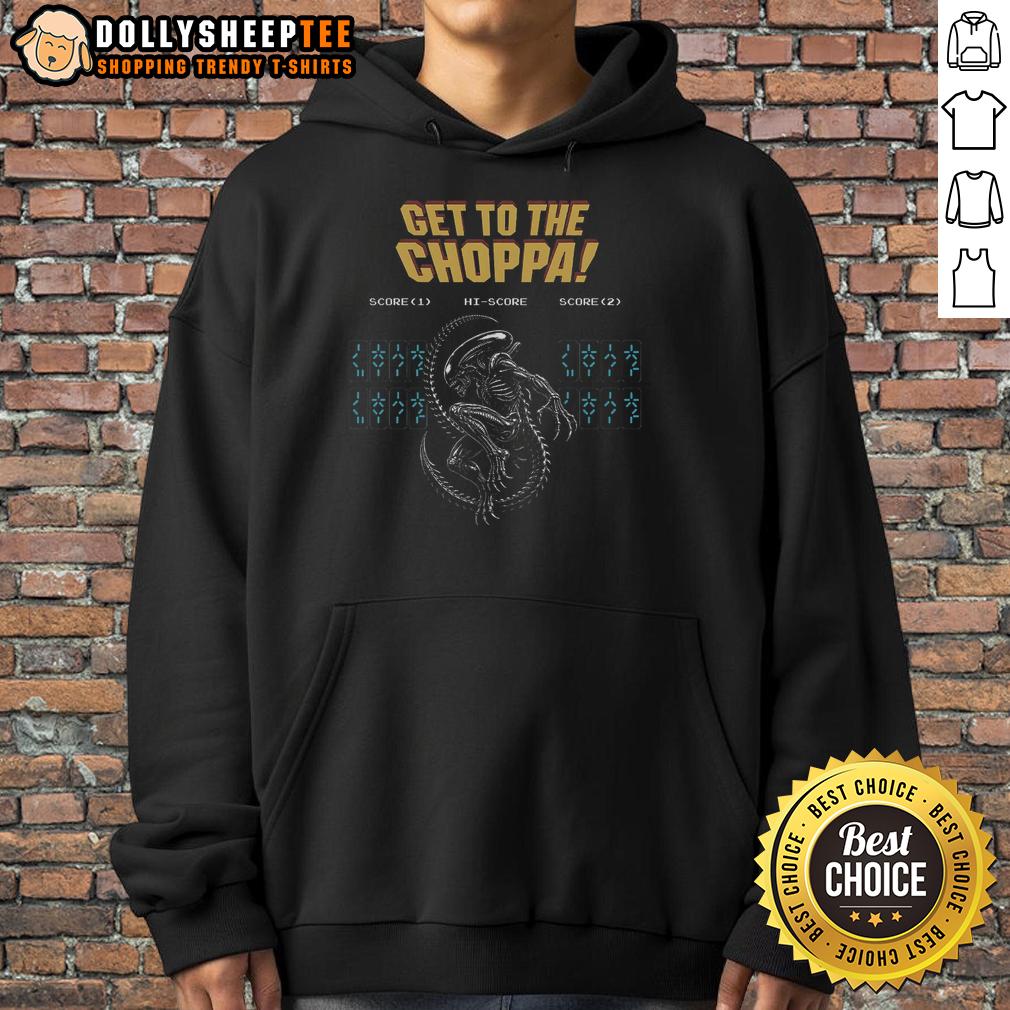 Premium Get To The Choppa Alien T-Shirt - Image 2