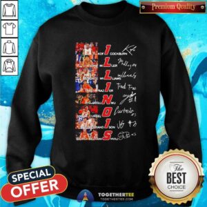 Alternative view of Funny Illinois Fighting Illini Kofi Cockburn Adam Miller Damonte Williams Signatures Thanks Shirt