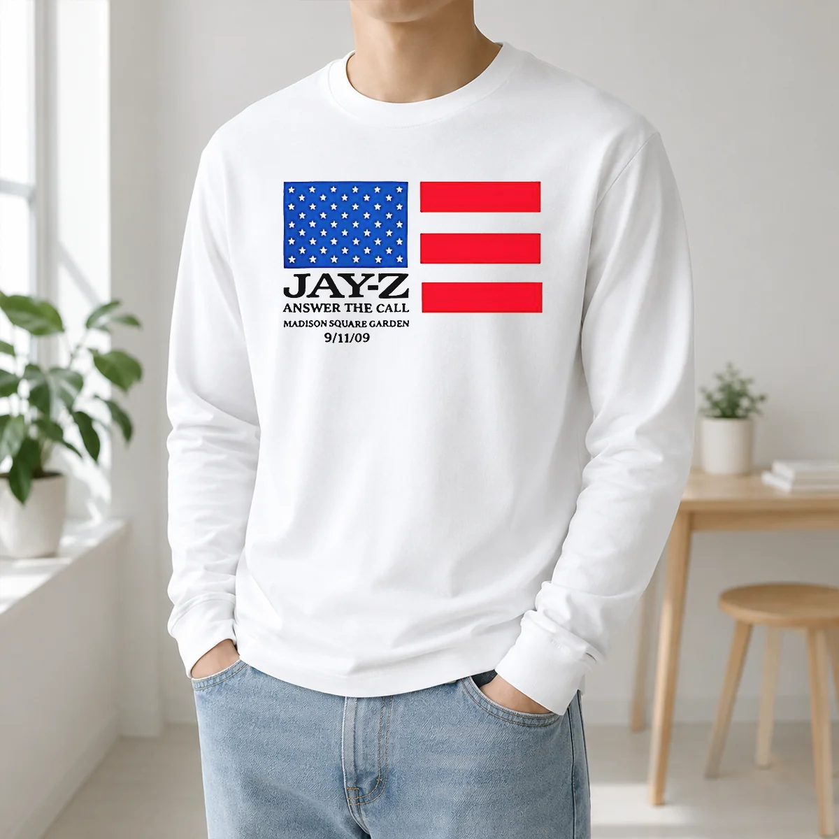 Awesome Jay Z Answer The Call Madison Square Garden 9 11 09 Shirt - Image 5