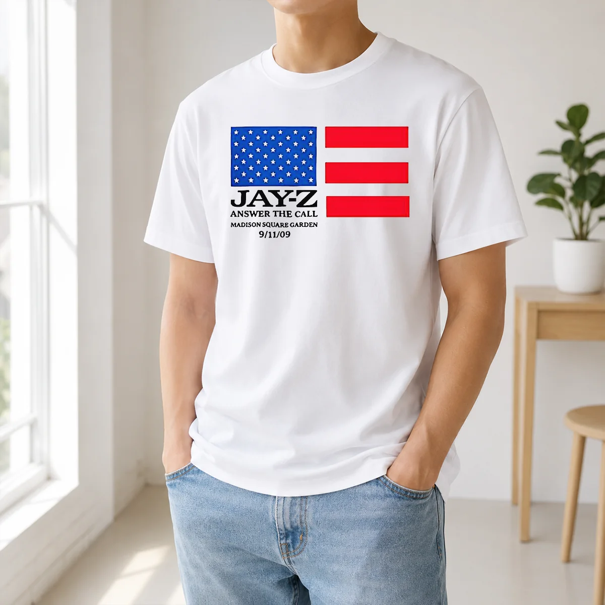 Awesome Jay Z Answer The Call Madison Square Garden 9 11 09 Shirt