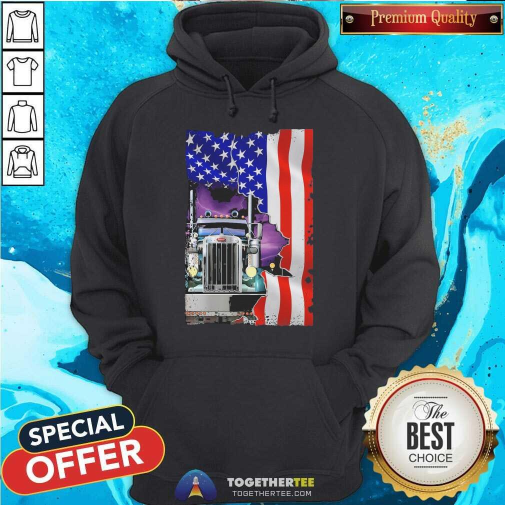 Perfect Blood Inside Me Trucker American Flag 2021 Shirt - Image 5