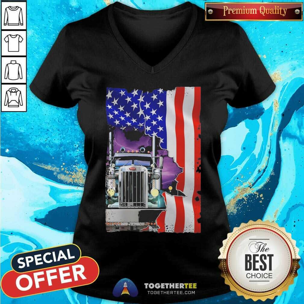 Perfect Blood Inside Me Trucker American Flag 2021 Shirt - Image 2