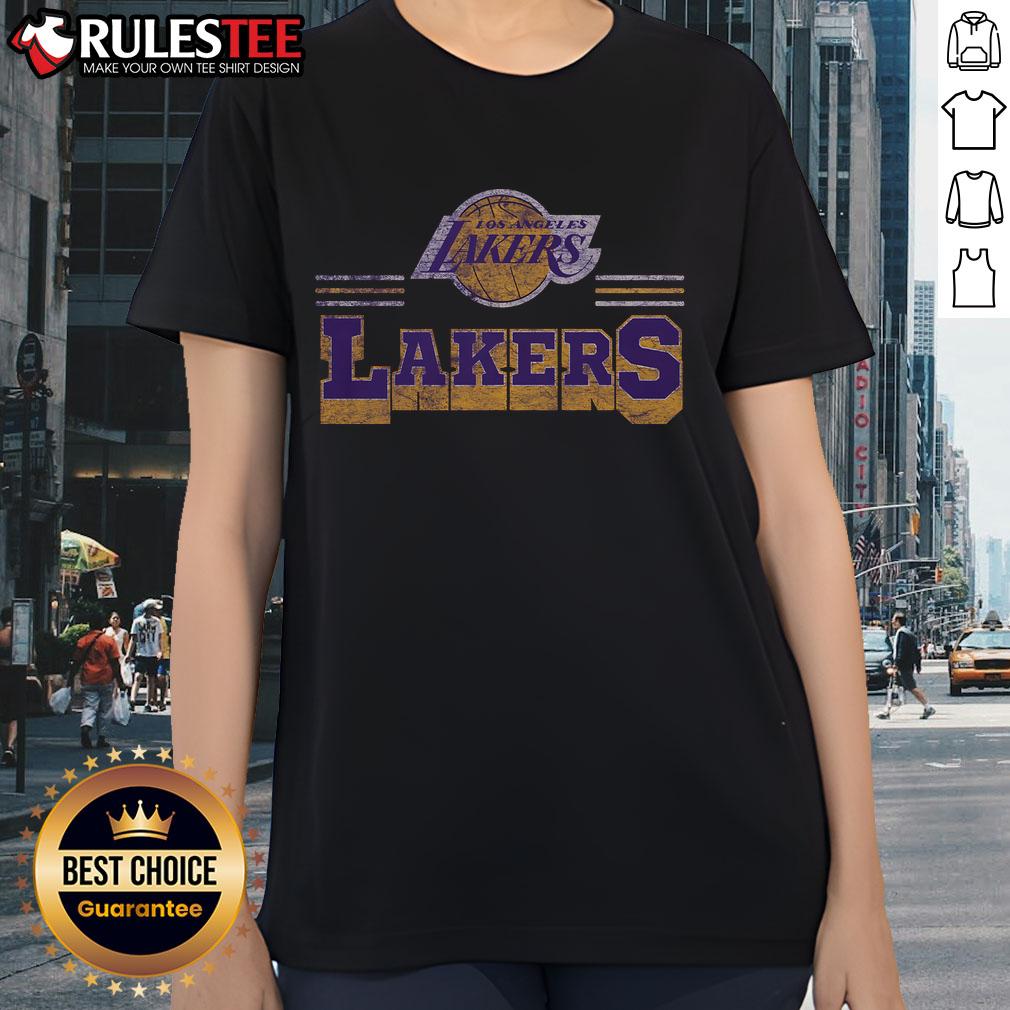 Awesome Los Angeles Lakers Fan Banner T-Shirt - Image 3