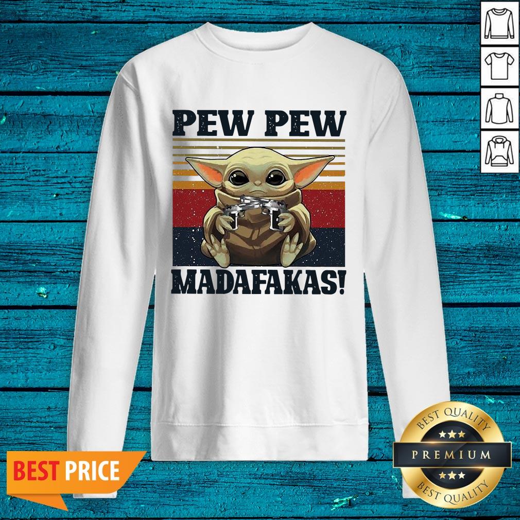 Fantastic Baby Yoda Pew Pew Madafakas Vintage Shirt - Image 2