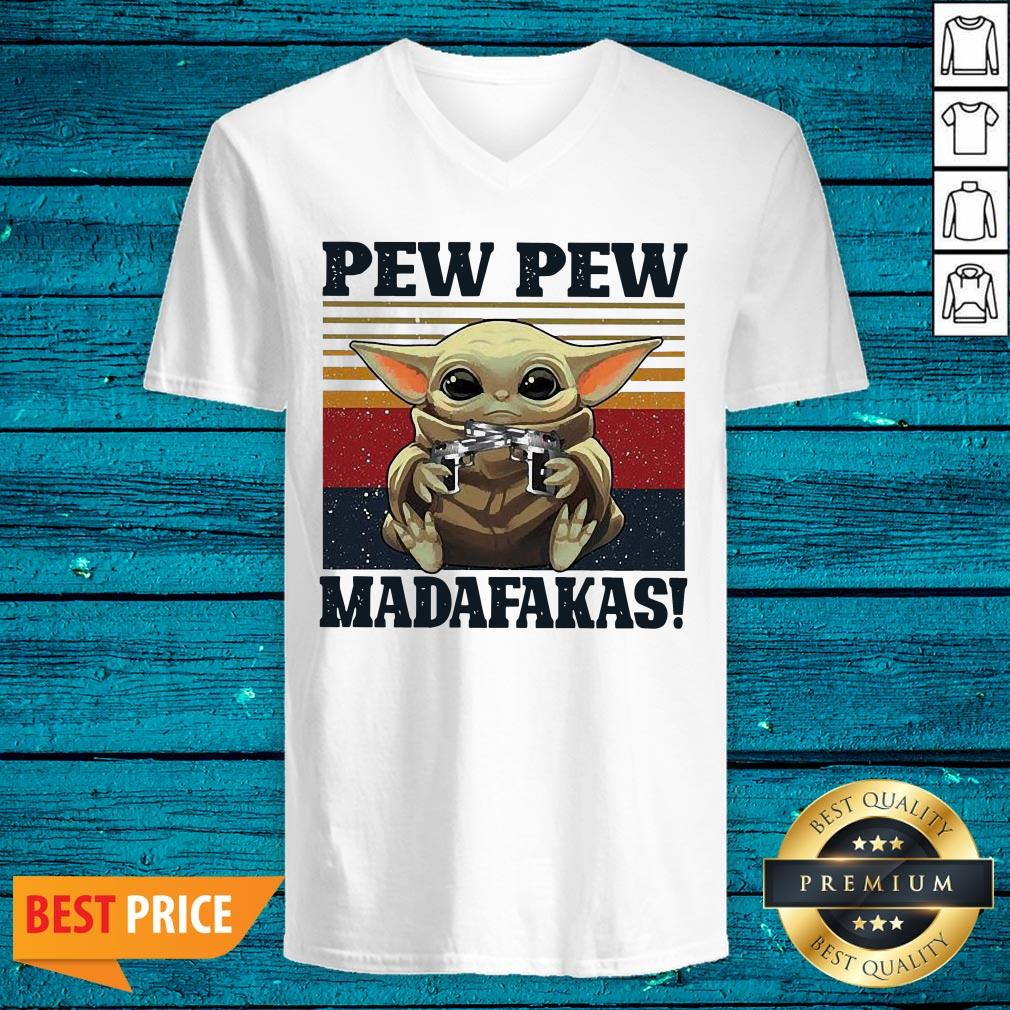 Fantastic Baby Yoda Pew Pew Madafakas Vintage Shirt - Image 4