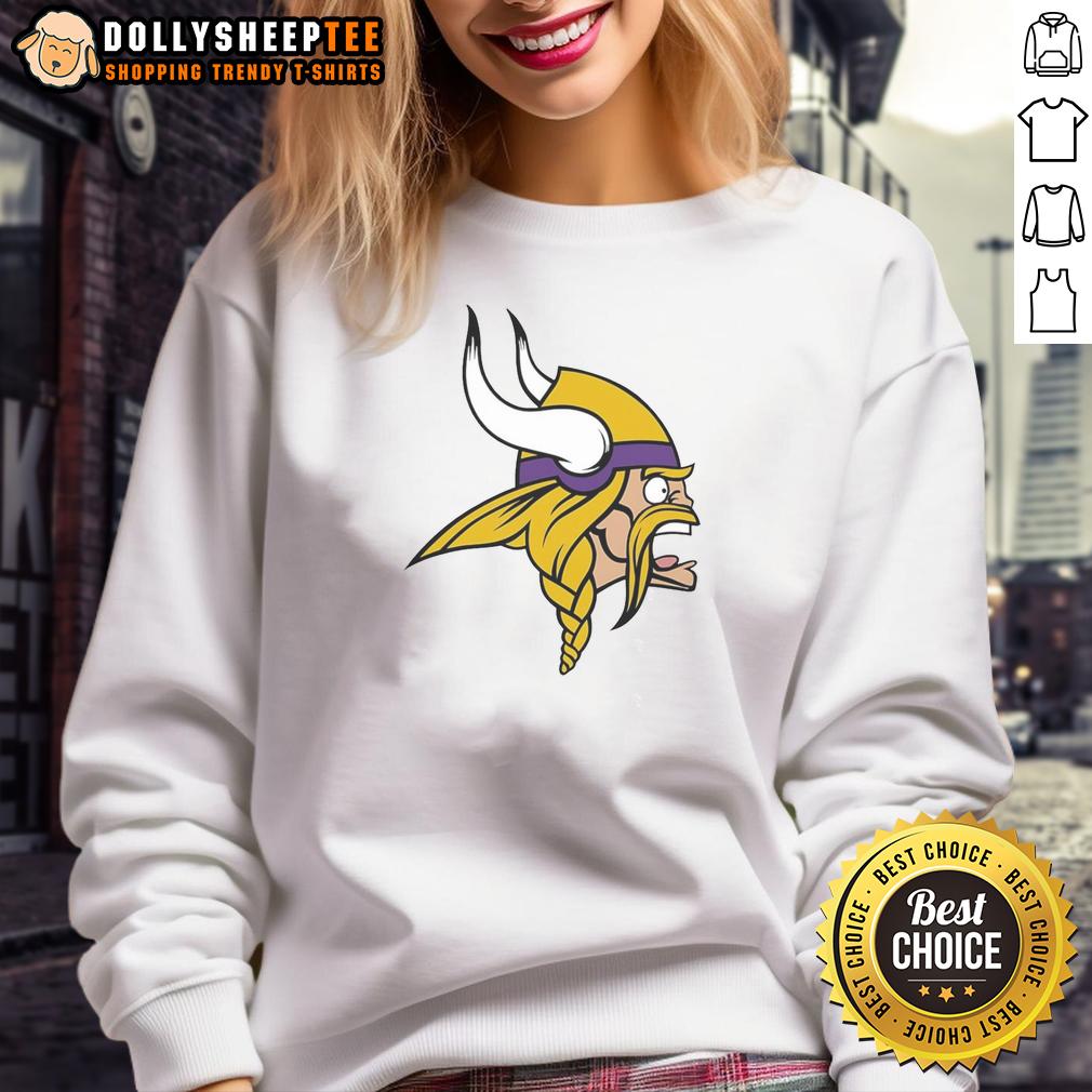 Nice Minnesota Vikings Logo T-Shirt - Image 5