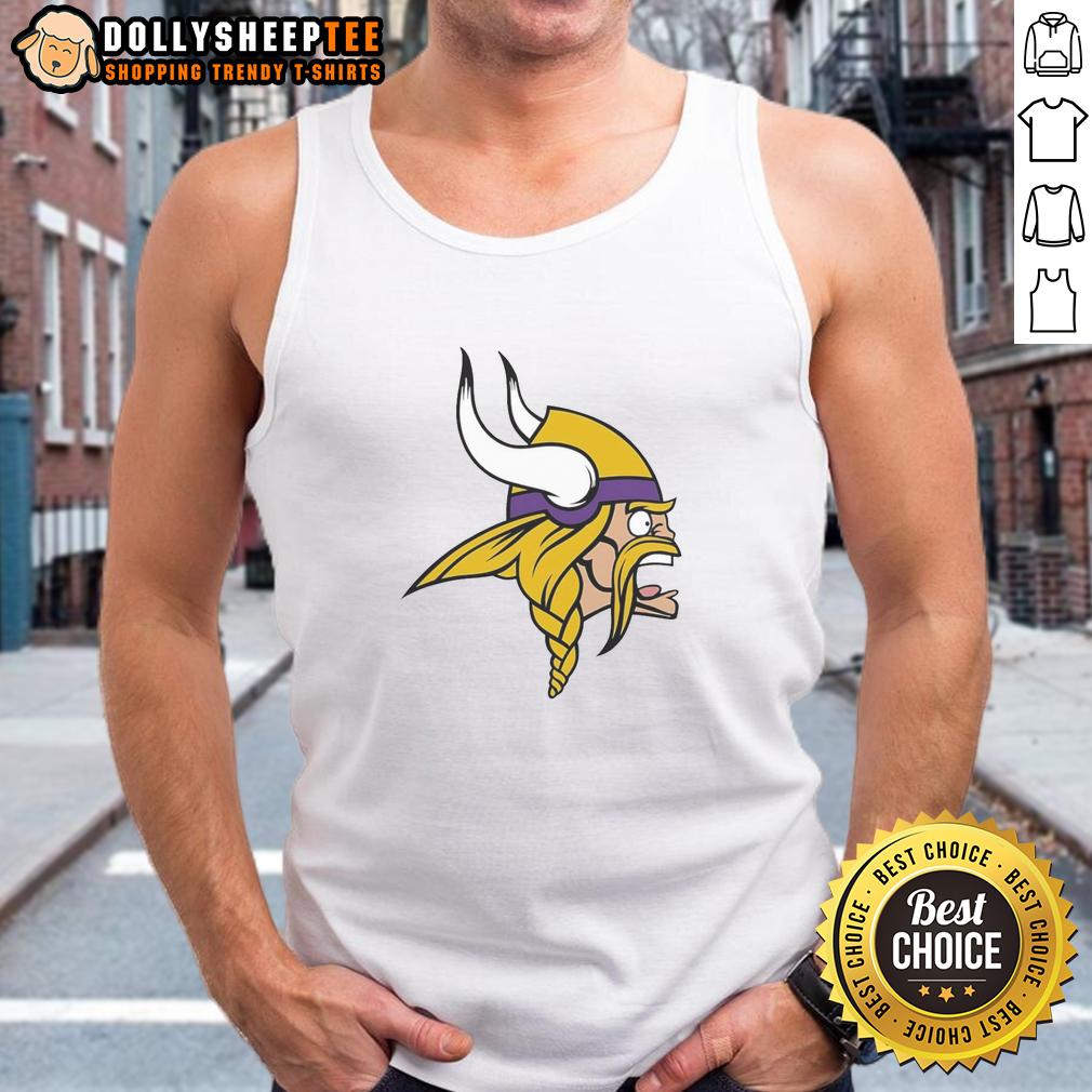 Nice Minnesota Vikings Logo T-Shirt - Image 4