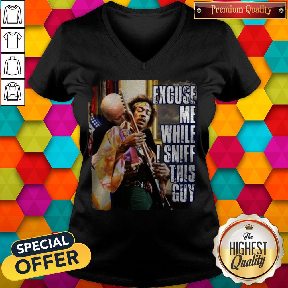 Joe Sniffs Jimi Excuse Me While I Sniff This Guy Shirt - Image 2